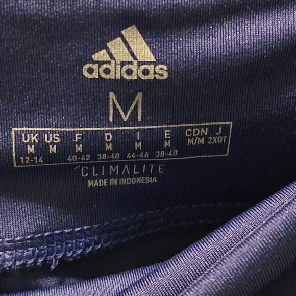 Adidas Women's, Climalite, Blue, Long Training Mix Fab Tight Yoga Pant, NWT, M - Picture 5 of 5